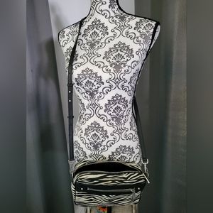 Michael Kors zebra print nylon crossbody